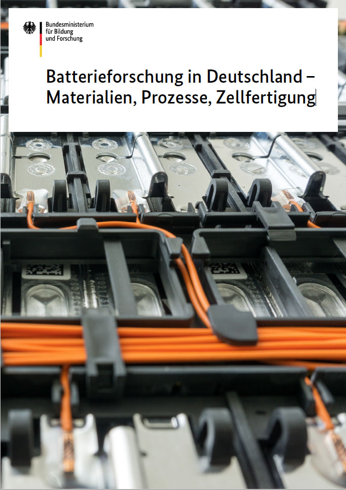 Broschuere des BMBF zur Batterieforschung in Deutschland